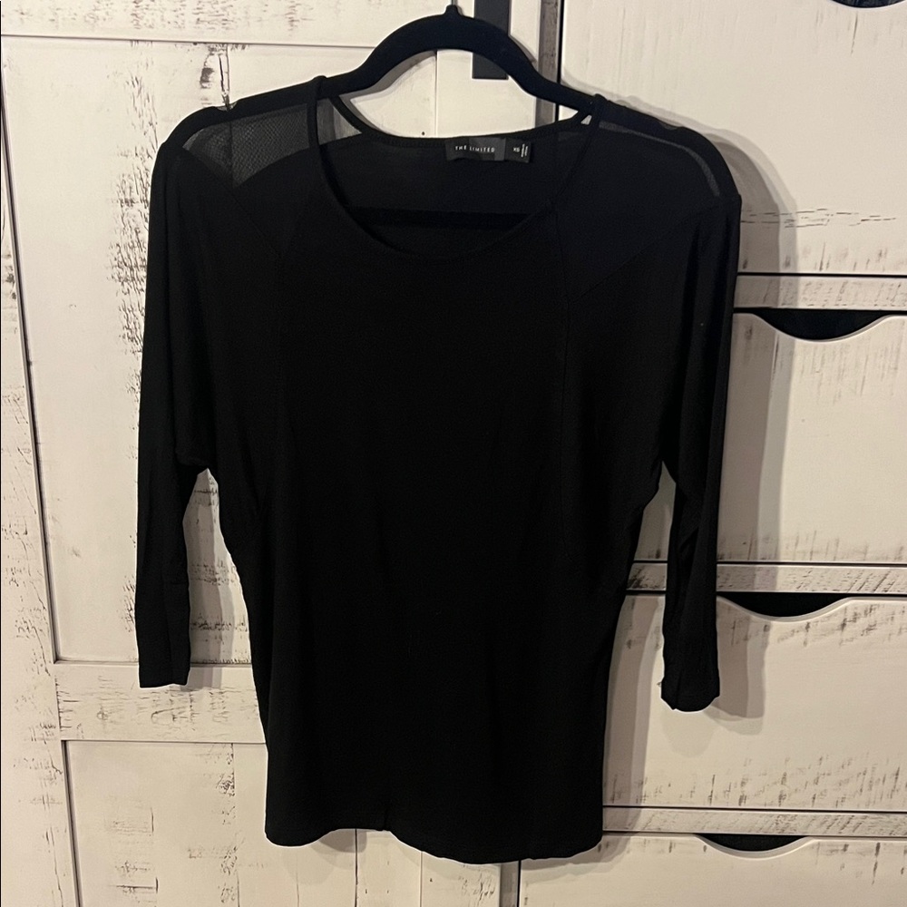 The Limited Black Long Sleeve Women's Top